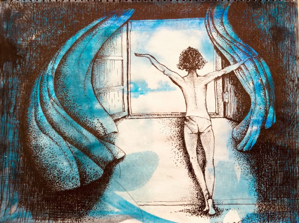 Libertad Técnica: tinta china y color Medidas: 28 cm x 21 cm Libertad Técnica: tinta china y color Medidas: 28 cm x 21 cm